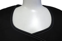 Load image into Gallery viewer, 極美品 Mademoi selle Dior マドモアゼルディオール セットアップ ジャケット スカート コットン ブラック ホワイト サイズM 中古 4b001821