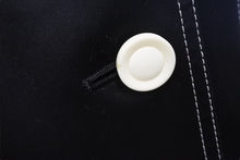 Load image into Gallery viewer, 極美品 Mademoi selle Dior マドモアゼルディオール セットアップ ジャケット スカート コットン ブラック ホワイト サイズM 中古 4b001821