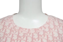 Load image into Gallery viewer, Christian Dior クリスチャンディオール Tシャツ トロッター 総柄 ガリアーノ期 ピンク コットン ラインストーン 良品 中古 4b001823
