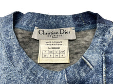 Load image into Gallery viewer, 極美品 Christian Dior クリスチャンディオール 半袖Tシャツ 1A12055021 サイズ36 デニム総柄プリント ガリアーノ期 中古 4b001824