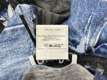 Load image into Gallery viewer, 極美品 Christian Dior クリスチャンディオール 半袖Tシャツ 1A12055021 サイズ36 デニム総柄プリント ガリアーノ期 中古 4b001824