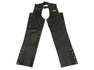 HARLEY DAVIDSON ハーレーダビッドソン レザー パンツ Chaps チャップス Genuine Leather 本革 RN103819 CA03402 サイズ L 美品 中古 4b001833