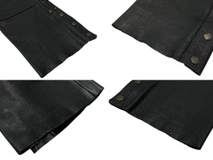 HARLEY DAVIDSON ハーレーダビッドソン レザー パンツ Chaps チャップス Genuine Leather 本革 RN103819 CA03402 サイズ L 美品 中古 4b001833