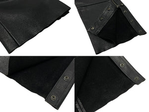 HARLEY DAVIDSON ハーレーダビッドソン レザー パンツ Chaps チャップス Genuine Leather 本革 RN103819 CA03402 サイズ L 美品 中古 4b001833