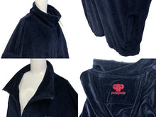 Load image into Gallery viewer, PellePelle ペレペレ ベロア セットアップ ジャージ トラックジャケット トラックパンツ 52KWC ネイビー レッド XL 美品 中古 4b001836
