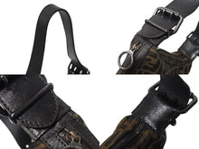 Load image into Gallery viewer, FENDI フェンディ ズッカ柄 ワンショルダーバッグ ハンドバッグ FF キャンバス レザー ブラウン ブラック ブラックメタル 美品 中古 4b001852