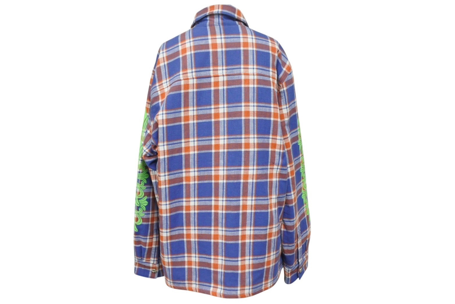 Chrome Hearts - 極美品 CHROME HEARTS クロムハーツ ワーキングフランネル ジャンクヤード シャツジャケット サイズL チェック柄 フローラルクロス 中古 4b001885 極美品 CHROME HEARTS クロムハーツ ワーキングフランネル