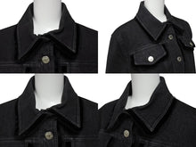 Load image into Gallery viewer, 極美品 ChristianDior クリスチャンディオール ガリアーノ期 バックロゴ デニムジャケット 5AW 5H12022810 ブラック サイズ40 中古 4b001862