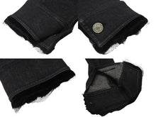 Load image into Gallery viewer, 極美品 ChristianDior クリスチャンディオール ガリアーノ期 バックロゴ デニムジャケット 5AW 5H12022810 ブラック サイズ40 中古 4b001862