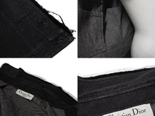 Load image into Gallery viewer, 極美品 ChristianDior クリスチャンディオール ガリアーノ期 バックロゴ デニムジャケット 5AW 5H12022810 ブラック サイズ40 中古 4b001862