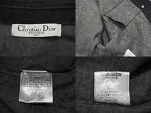 Load image into Gallery viewer, 極美品 ChristianDior クリスチャンディオール ガリアーノ期 バックロゴ デニムジャケット 5AW 5H12022810 ブラック サイズ40 中古 4b001862