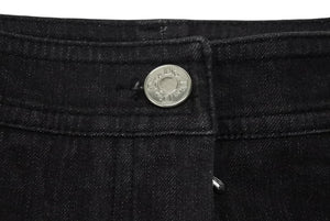 極美品 ChristianDior クリスチャンディオール ガリアーノ期 バックロゴ デニムパンツ 5AW 5H12044801 ブラック サイズ38 中古 4b001863