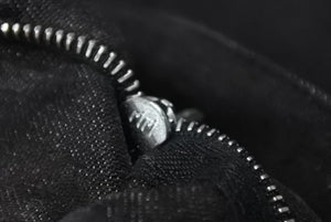 極美品 ChristianDior クリスチャンディオール ガリアーノ期 バックロゴ デニムパンツ 5AW 5H12044801 ブラック サイズ38 中古 4b001863
