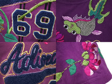 Load image into Gallery viewer, Christian Dior クリスチャンディオール 半袖Tシャツ 3H16155021 サイズ42 シニール 刺繍 パープル マルチカラー 良品 中古 4b001881