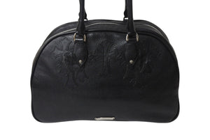 CHROME HEARTS クロムハーツ 現行型 ジムバッグ ミデュアム セメタリークロスパッチ 14パッチ スモールCHクロス ブラック 美品 中古 4b001883