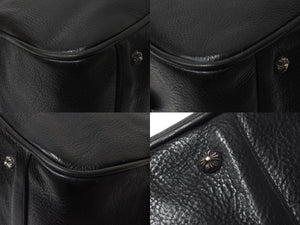 CHROME HEARTS クロムハーツ 現行型 ジムバッグ ミデュアム セメタリークロスパッチ 14パッチ スモールCHクロス ブラック 美品 中古 4b001883