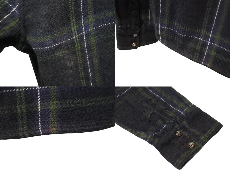 高質 CHROME HEARTS クロムハーツ LOOSE END 長袖シャツ サイズL シャツ+ブラウス(長袖+七分)