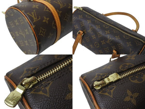LOUIS VUITTON ルイヴィトン モノグラム パピヨン26 ハンドバッグ M51366 ブラウン ロゴ ゴールド金具 美品 中古 4b001889