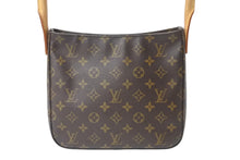 Load image into Gallery viewer, LOUIS VUITTON ルイヴィトン モノグラム ルーピングMM M51146 ハンドバッグ 2001年製 廃盤 ゴールド金具 ブラウン 中古 4b001904