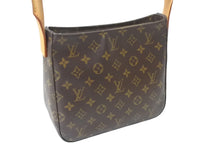 Load image into Gallery viewer, LOUIS VUITTON ルイヴィトン モノグラム ルーピングMM M51146 ハンドバッグ 2001年製 廃盤 ゴールド金具 ブラウン 中古 4b001904