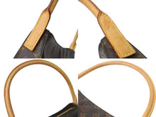 Load image into Gallery viewer, LOUIS VUITTON ルイヴィトン モノグラム ルーピングMM M51146 ハンドバッグ 2001年製 廃盤 ゴールド金具 ブラウン 中古 4b001904