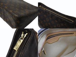 LOUIS VUITTON ルイヴィトン モノグラム ルーピングMM M51146 ハンドバッグ 2001年製 廃盤 ゴールド金具 ブラウン 中古 4b001904
