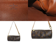 Load image into Gallery viewer, LOUIS VUITTON ルイヴィトン パピヨン30 モノグラムキャンバス ハンドバッグ 旧型 筒形 M51365 ブラウン 美品 中古 4b001907
