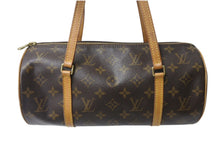 Load image into Gallery viewer, LOUIS VUITTON ルイヴィトン パピヨン30 モノグラムキャンバス ハンドバッグ 旧型 筒形 M51365 ブラウン 美品 中古 4b001907