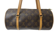 Load image into Gallery viewer, LOUIS VUITTON ルイヴィトン パピヨン30 モノグラムキャンバス ハンドバッグ 旧型 筒形 M51365 ブラウン 美品 中古 4b001907