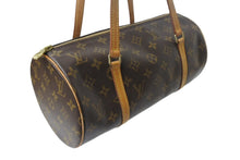 Load image into Gallery viewer, LOUIS VUITTON ルイヴィトン パピヨン30 モノグラムキャンバス ハンドバッグ 旧型 筒形 M51365 ブラウン 美品 中古 4b001907