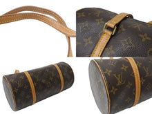 Load image into Gallery viewer, LOUIS VUITTON ルイヴィトン パピヨン30 モノグラムキャンバス ハンドバッグ 旧型 筒形 M51365 ブラウン 美品 中古 4b001907