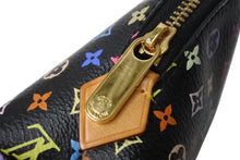 Load image into Gallery viewer, LOUIS VUITTON ルイヴィトン モノグラム マルチカラー ポシェットコスメティック M47355 ゴールド金具 ノワール ブラック 黒 中古 4b001923