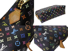 Load image into Gallery viewer, LOUIS VUITTON ルイヴィトン モノグラム マルチカラー ポシェットコスメティック M47355 ゴールド金具 ノワール ブラック 黒 中古 4b001923