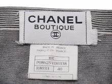 Load image into Gallery viewer, CHANEL シャネル ボーダーワンピース P08625V00338 97P ココマーク ブラック グレー レディース サイズ40 中古 N19342