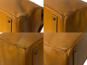 HERMES エルメス ハンドバッグ オータクロア50 ナチュラル ヴァッシュ ブロンズ金具 ○N刻印 中古 4b001949