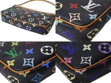 Load image into Gallery viewer, 極美品 LOUIS VUITTON ルイヴィトン ポシェット アクセソワール アクセサリーポーチ M92648 モノグラム マルチカラー ブラック 中古 4b001951