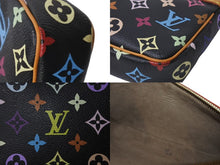 Load image into Gallery viewer, 極美品 LOUIS VUITTON ルイヴィトン ポシェット アクセソワール アクセサリーポーチ M92648 モノグラム マルチカラー ブラック 中古 4b001951