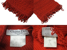 Load image into Gallery viewer, CHRISTIAN DIOR クリスチャンディオール ニット 9A13205330 ウール レーヨン ポリエステル レッド サイズ38 美品 中古 4b001959