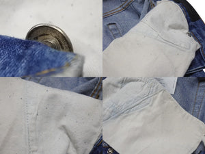 極美品 CHROME HEARTS クロムハーツ LEVI'S 505 U VNTG JEAN クロスパッチデニムパンツ インディゴブルー サイズ27 中古 4b001965 