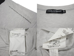 DOLCE&GABBANA ドルチェアンドガッバーナ マリリンモンロー プリント タンクトップ 2006年 グレー コットン F8413T サイズ40 美品 中古 4b002074