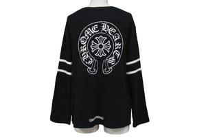 CHROME HEARTS クロムハーツ 33 Roller Skate Horseshoe L/S Tee 036-059023 ホースシュー ロゴ Tシャツ ロングスリーブ レディース 長袖 ブラック 黒 サイズ S 中古 4b002076