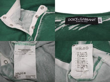 Load image into Gallery viewer, DOLCE＆GABBANA ドルチェアンドガッバーナ タンクトップ ラインストーン ロゴ グリーン ホワイト サイズ40 美品 中古 4b002078
