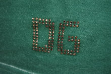 Load image into Gallery viewer, DOLCE＆GABBANA ドルチェアンドガッバーナ タンクトップ ラインストーン ロゴ グリーン ホワイト サイズ40 美品 中古 4b002078