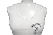 Load image into Gallery viewer, CHROME HEARTS クロムハーツ CH クロス タンクトップ FUCK YOU ホワイト サイズS コットン 美品 中古 4b002084
