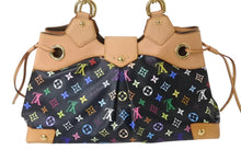Load image into Gallery viewer, 極美品 LOUISVUITTON ルイヴィトン モノグラム マルチカラー 村上隆 ウルスラ ブラック ハンドバッグ M40124 中古 4b002105