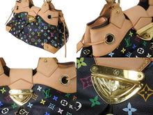 Load image into Gallery viewer, 極美品 LOUISVUITTON ルイヴィトン モノグラム マルチカラー 村上隆 ウルスラ ブラック ハンドバッグ M40124 中古 4b002105