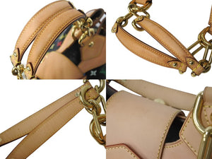 極美品 LOUISVUITTON ルイヴィトン モノグラム マルチカラー 村上隆 ウルスラ ブラック ハンドバッグ M40124 中古 4b002105