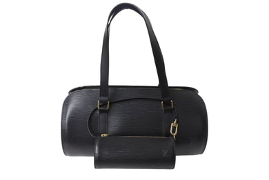 極美品 LOUIS VUITTON ルイヴィトン ハンドバッグ M52862 エピ スフロ ノワール ゴールド金具 ブラック 中古 4b002109