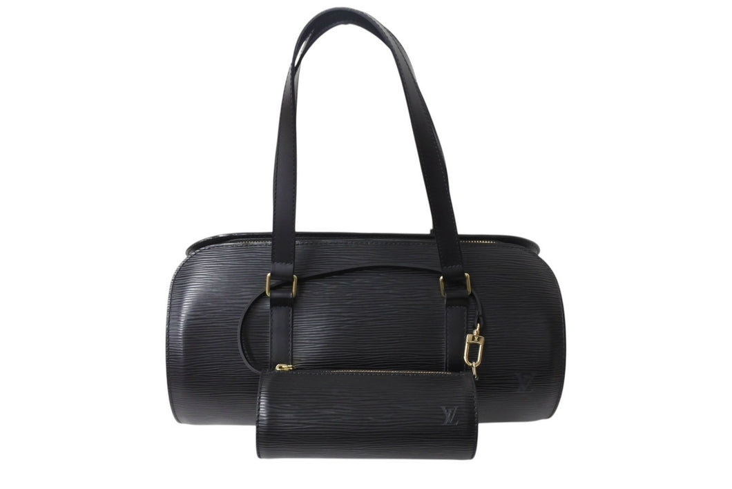 極美品 LOUIS VUITTON ルイヴィトン ハンドバッグ M52862 エピ スフロ ノワール ゴールド金具 ブラック 中古 4b002109