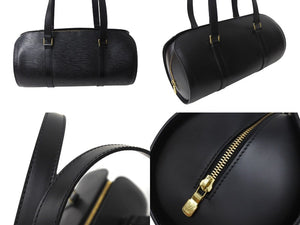 極美品 LOUIS VUITTON ルイヴィトン ハンドバッグ M52862 エピ スフロ ノワール ゴールド金具 ブラック 中古 4b002109